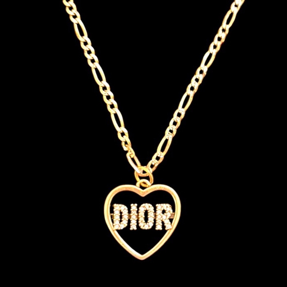 DIOR Authentic Charm And A Cynthia Rowley18” Sterling Silver 925 Necklace